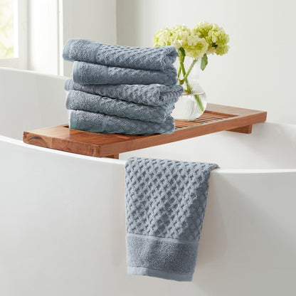 Asciugamani da bagno in cotone con trama a nido d'ape Linery &amp; Co.