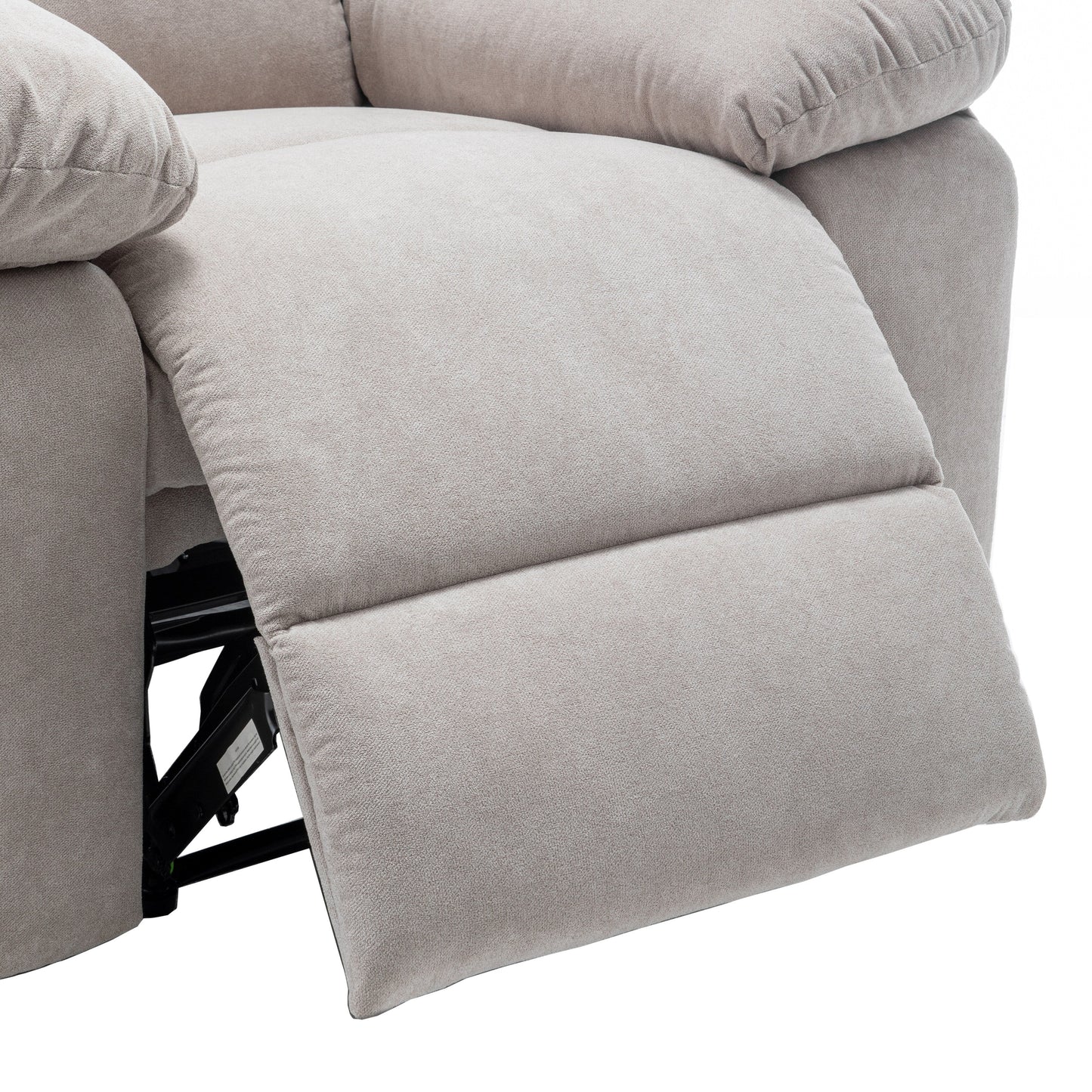 Divano reclinabile singolo per soggiorno, poltrona reclinabile elettrica in velluto con massaggio e calore regolabili e tasca laterale, posizione infinita