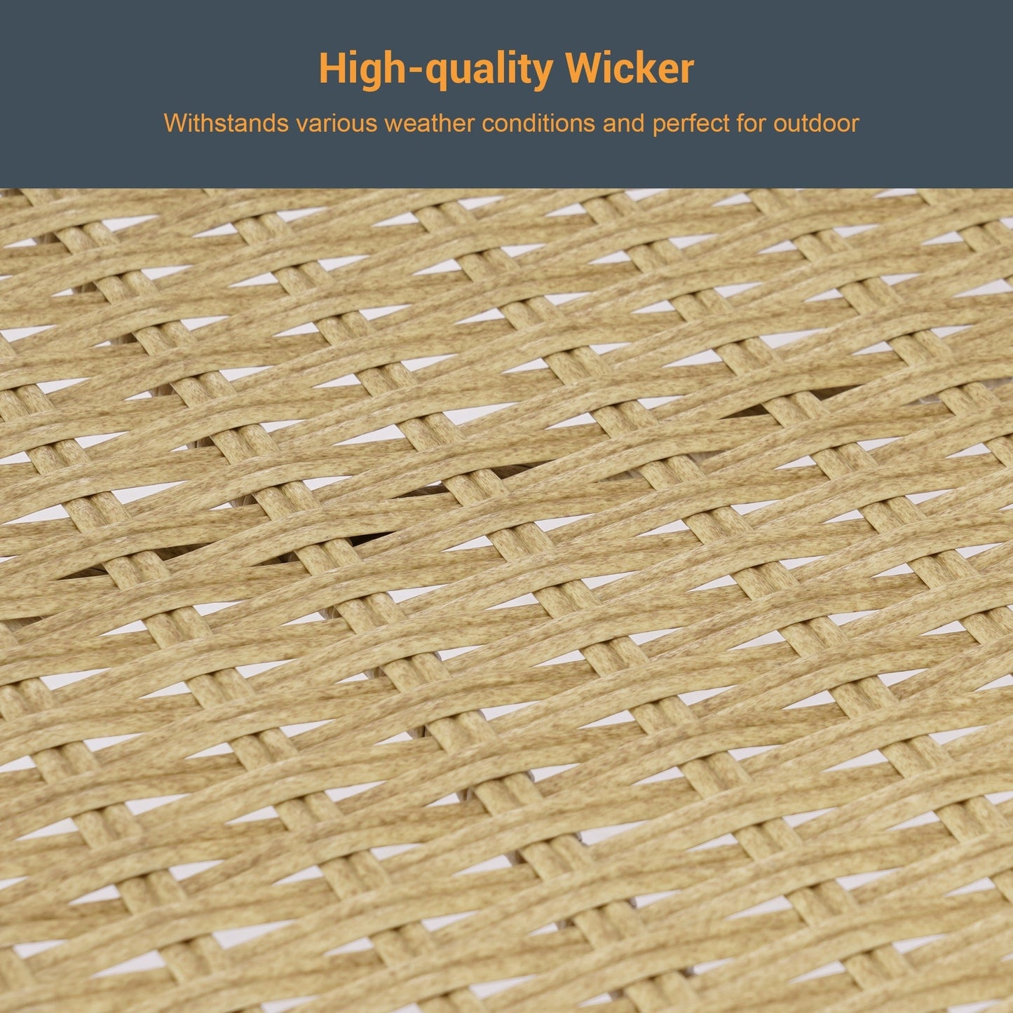 Livoosun set da bistrot a dondolo da 3 pezzi per patio, mobili da esterno per veranda, set di 2 sedie da patio con tavolino laterale per giardino