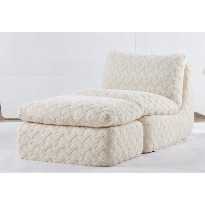 Poltrona con compressione completa e poggiapiedi girevole aggiuntivo