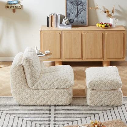 Poltrona con compressione completa e poggiapiedi girevole aggiuntivo