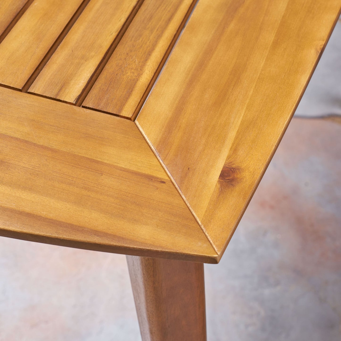 Set da pranzo da esterno Llano in acacia da 7 pezzi di Christopher Knight Home