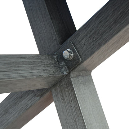 Set da pranzo moderno in alluminio da 6 posti Lombok Outdoor con panca da pranzo di Christopher Knight Home