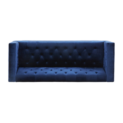 Divano a 3 posti in velluto contemporaneo Loomis di Christopher Knight Home