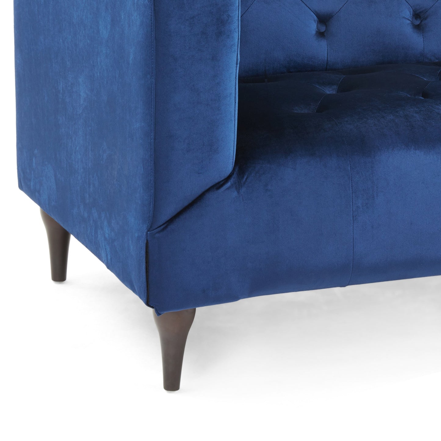 Divano a 3 posti in velluto contemporaneo Loomis di Christopher Knight Home