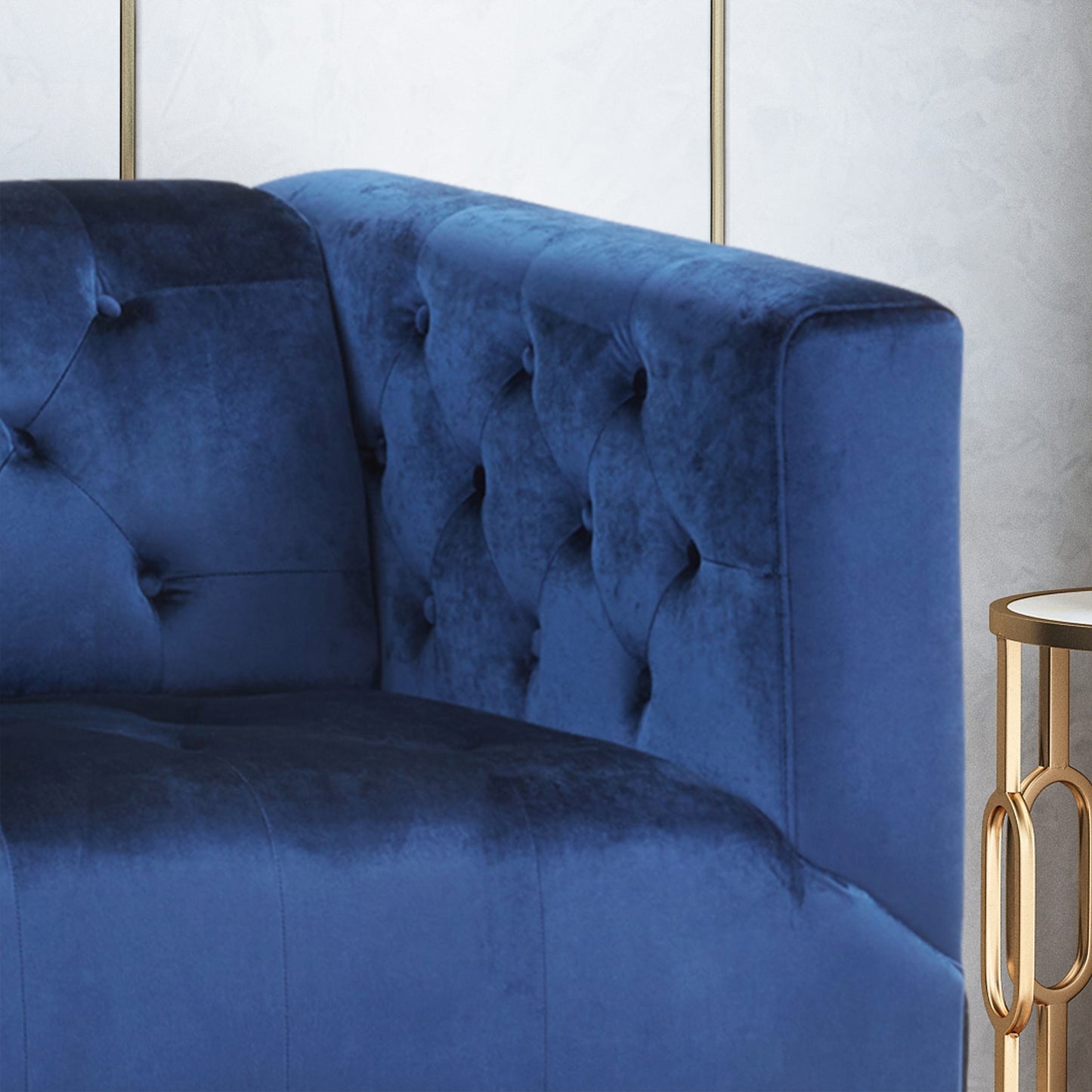 Divano a 3 posti in velluto contemporaneo Loomis di Christopher Knight Home