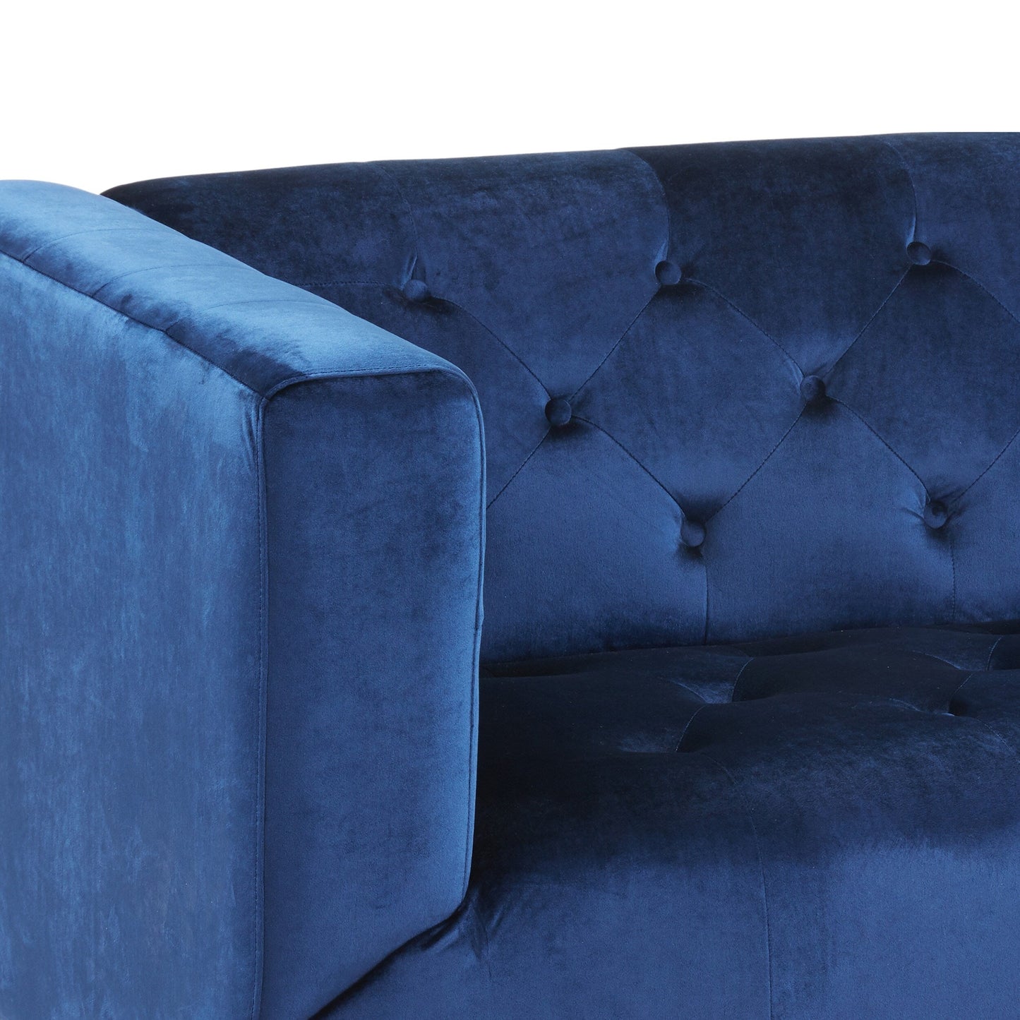 Divano a 3 posti in velluto contemporaneo Loomis di Christopher Knight Home