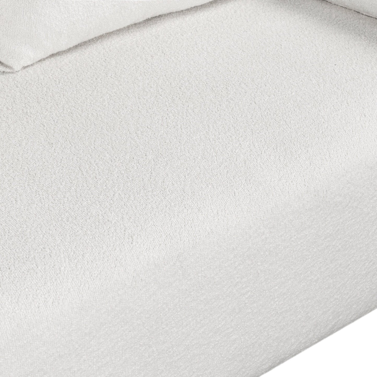 Divano in tessuto Loop Yarn, struttura della seduta monoblocco, divano minimalista da 2-3 posti facile da installare, divani a due posti con braccioli a cupola extra larghi