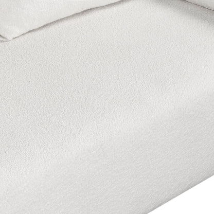 Divano in tessuto Loop Yarn, struttura della seduta monoblocco, divano minimalista da 2-3 posti facile da installare, divani a due posti con braccioli a cupola extra larghi