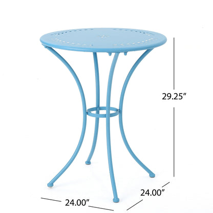 Set da bistrot da esterno Lourdes da 3 pezzi in ghisa di Christopher Knight Home