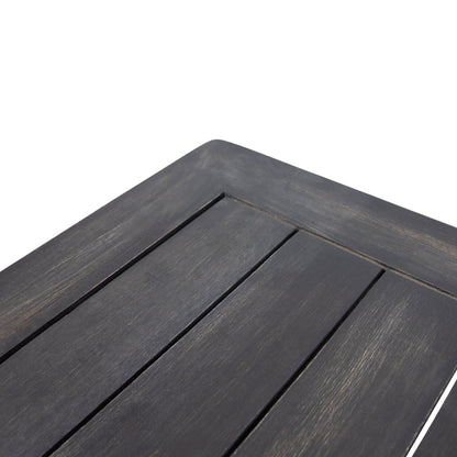 Set di divano a due posti e tavolino da caffè Louver in legno di acacia con cuscini di Christopher Knight Home