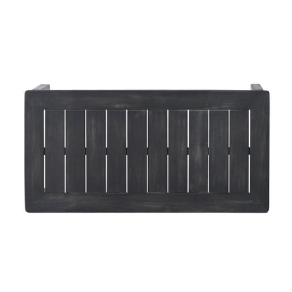 Set di divano a due posti e tavolino da caffè Louver in legno di acacia con cuscini di Christopher Knight Home