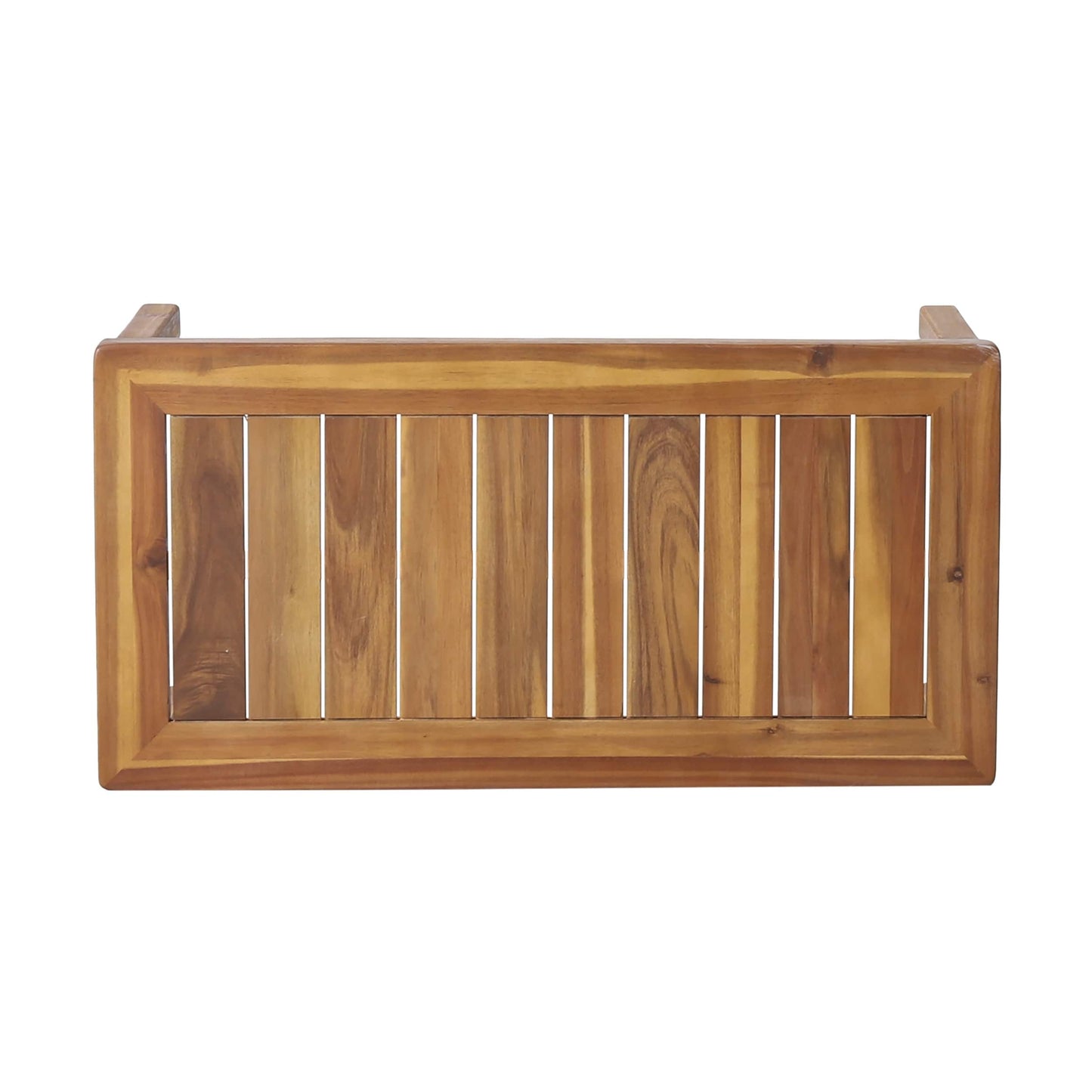 Set di divano a due posti e tavolino da caffè Louver in legno di acacia con cuscini di Christopher Knight Home