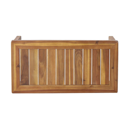 Set di divano a due posti e tavolino da caffè Louver in legno di acacia con cuscini di Christopher Knight Home