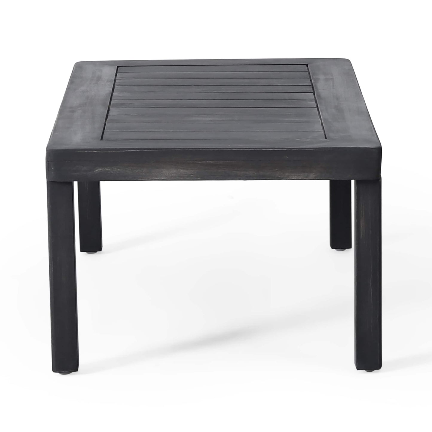 Set di divano a due posti e tavolino da caffè Louver in legno di acacia con cuscini di Christopher Knight Home