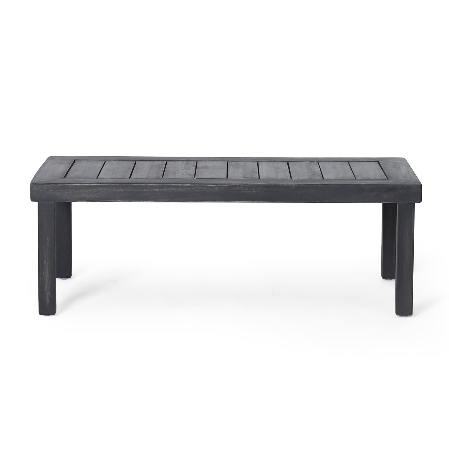 Set di divano a due posti e tavolino da caffè Louver in legno di acacia con cuscini di Christopher Knight Home