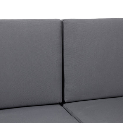 Set di divano a due posti e tavolino da caffè Louver in legno di acacia con cuscini di Christopher Knight Home