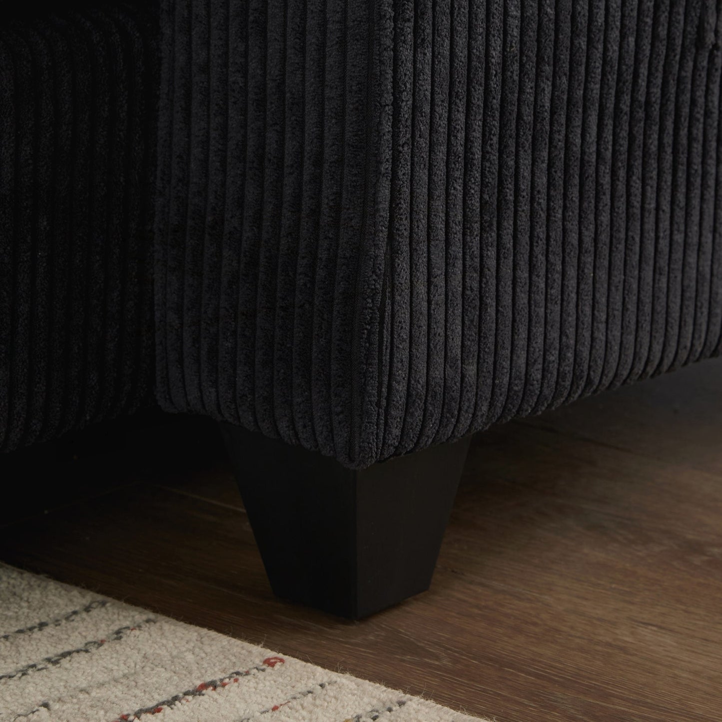 Divano a due posti, divano letto in velluto a coste con porte USB