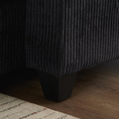 Divano a due posti, divano letto in velluto a coste con porte USB