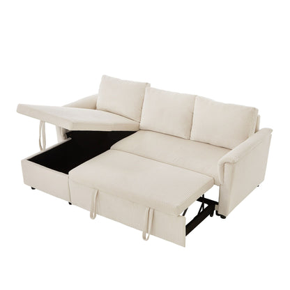 Divano a due posti con chaise longue, divano modulare convertibile a L con chaise longue contenitore