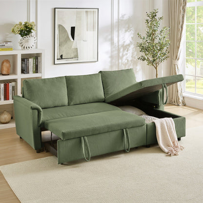 Divano a due posti con chaise longue, divano modulare convertibile a L con chaise longue contenitore