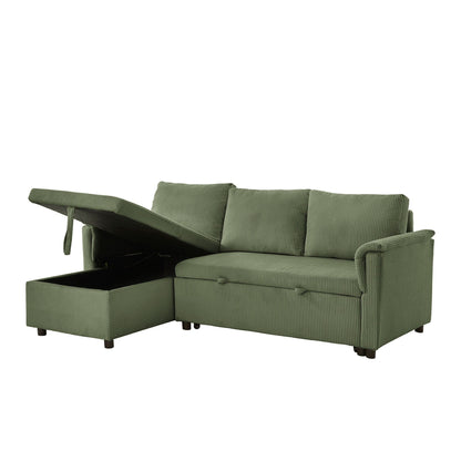 Divano a due posti con chaise longue, divano modulare convertibile a L con chaise longue contenitore
