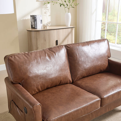 Divano a due posti, divani a 2 posti per soggiorno, divano piccolo con USB e fodera per cuscino rimovibile