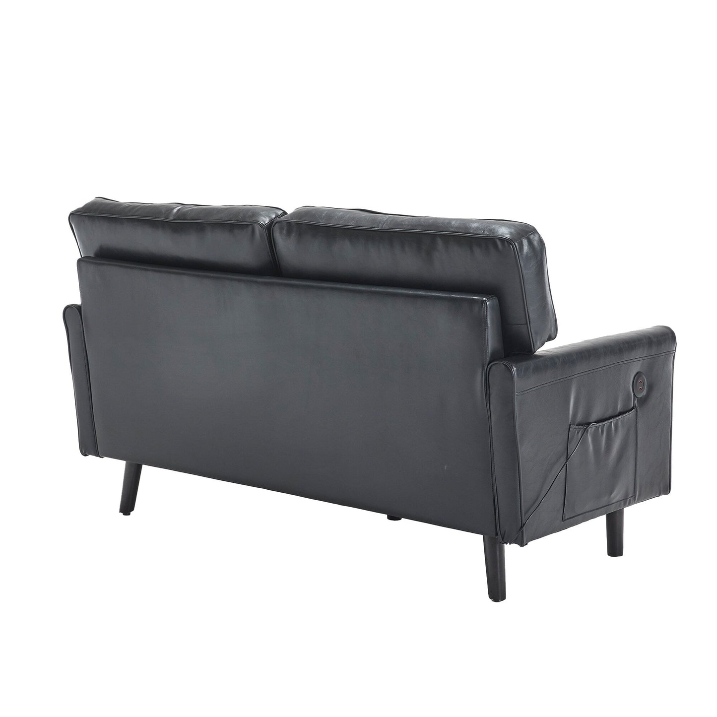 Divano a due posti, divani a 2 posti per soggiorno, divano piccolo con USB e fodera per cuscino rimovibile