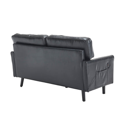 Divano a due posti, divani a 2 posti per soggiorno, divano piccolo con USB e fodera per cuscino rimovibile