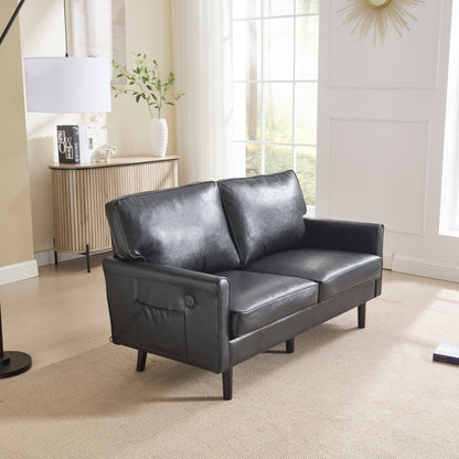 Divano a due posti, divani a 2 posti per soggiorno, divano piccolo con USB e fodera per cuscino rimovibile