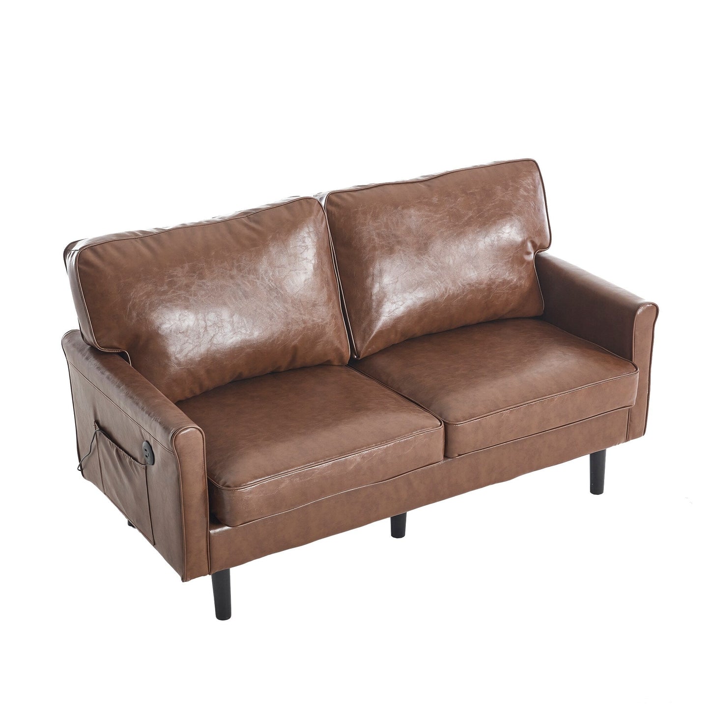 Divano a due posti, divani a 2 posti per soggiorno, divano piccolo con USB e fodera per cuscino rimovibile