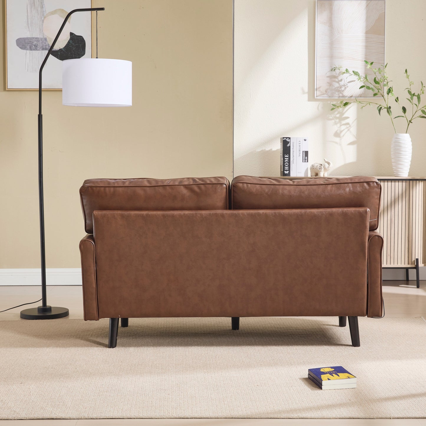 Divano a due posti, divani a 2 posti per soggiorno, divano piccolo con USB e fodera per cuscino rimovibile