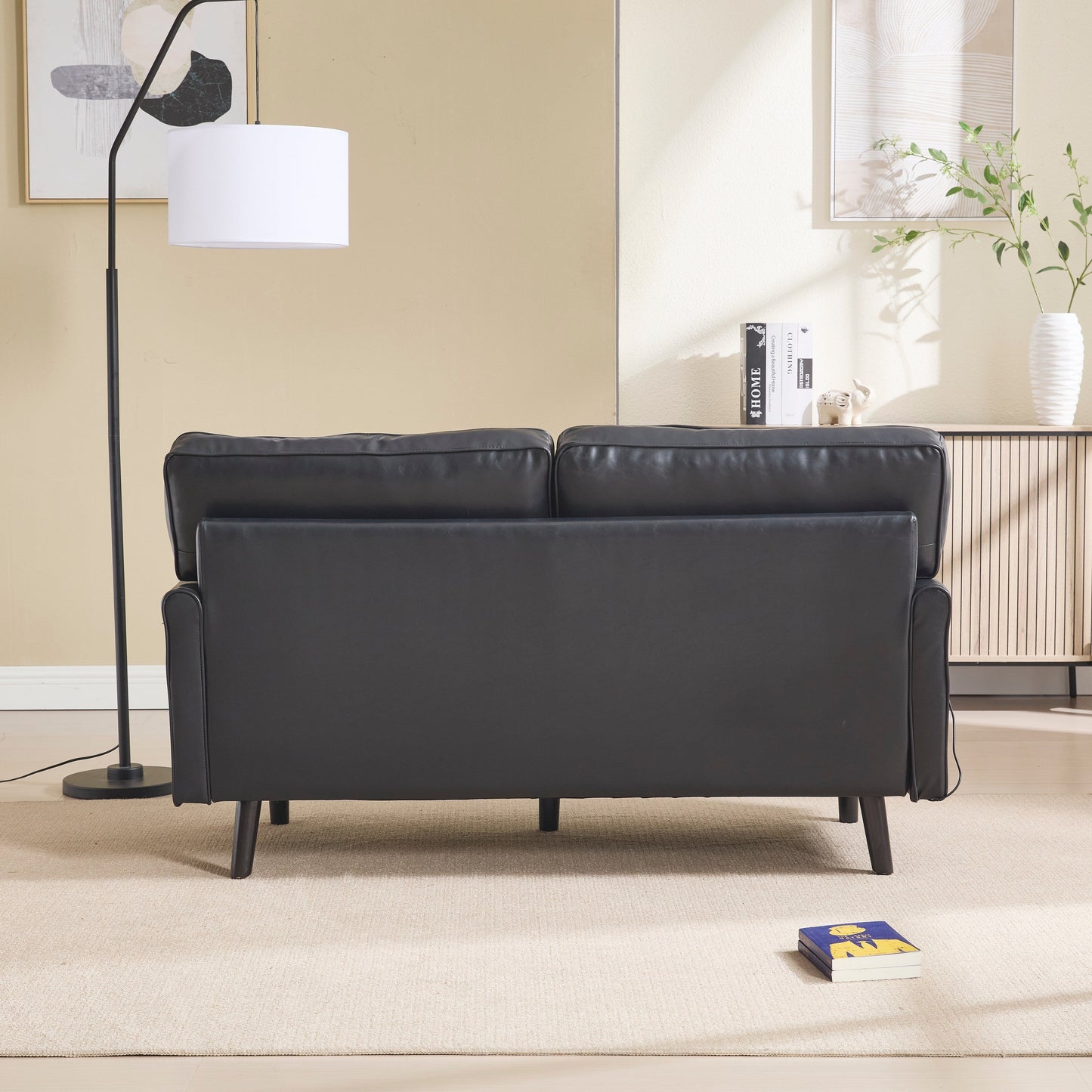 Divano a due posti, divani a 2 posti per soggiorno, divano piccolo con USB e fodera per cuscino rimovibile