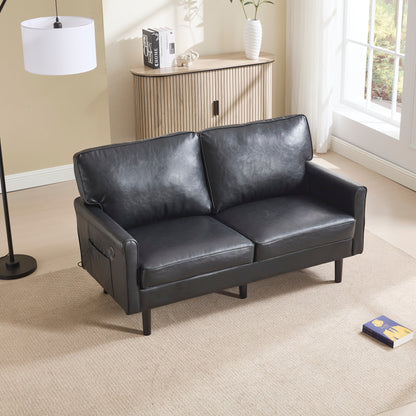 Divano a due posti, divani a 2 posti per soggiorno, divano piccolo con USB e fodera per cuscino rimovibile