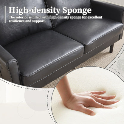 Divano a due posti, divani a 2 posti per soggiorno, divano piccolo con USB e fodera per cuscino rimovibile