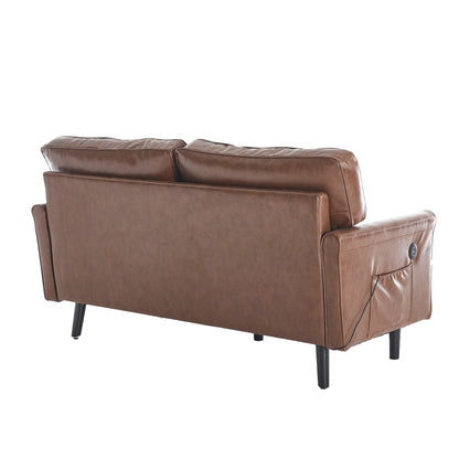 Divano a due posti, divani a 2 posti per soggiorno, divano piccolo con USB e fodera per cuscino rimovibile