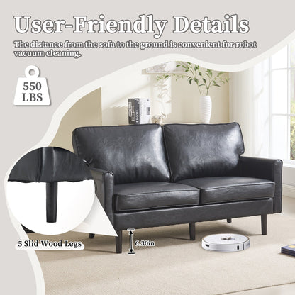 Divano a due posti, divani a 2 posti per soggiorno, divano piccolo con USB e fodera per cuscino rimovibile