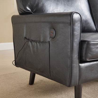 Divano a due posti, divani a 2 posti per soggiorno, divano piccolo con USB e fodera per cuscino rimovibile