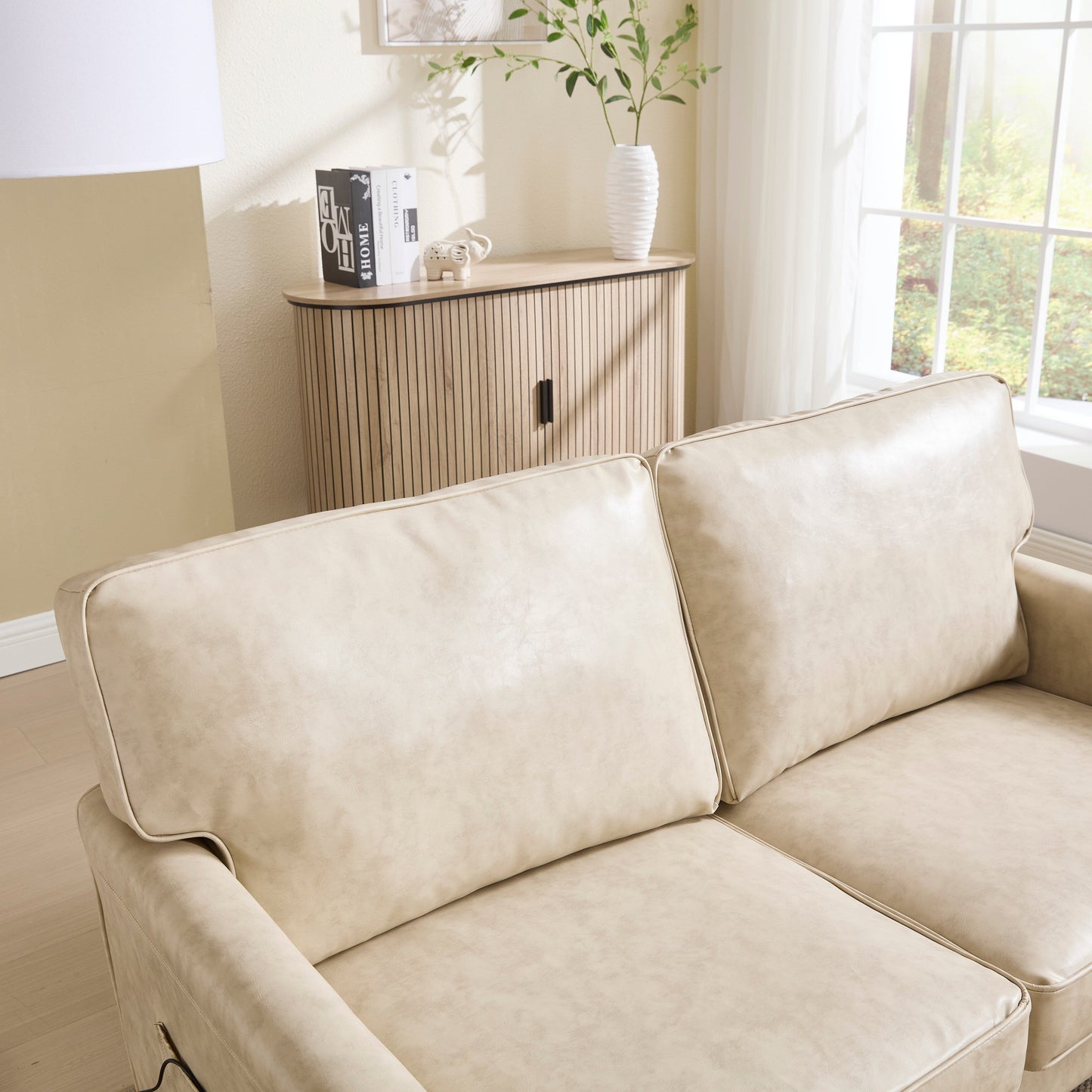 Divano a due posti, divani a 2 posti per soggiorno, divano piccolo con USB e fodera per cuscino rimovibile