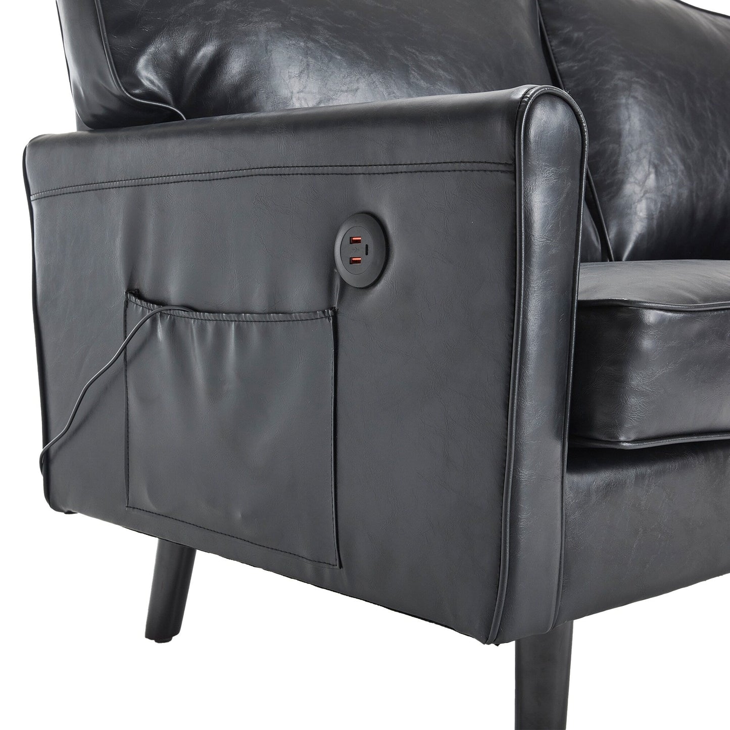 Divano a due posti, divani a 2 posti per soggiorno, divano piccolo con USB e fodera per cuscino rimovibile