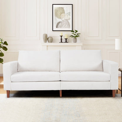 82.7 Divani per soggiorno, comodi divani a due posti, divano a due posti in velluto a coste, facile da montare per piccoli spazi