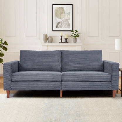 82.7 Divani per soggiorno, comodi divani a due posti, divano a due posti in velluto a coste, facile da montare per piccoli spazi