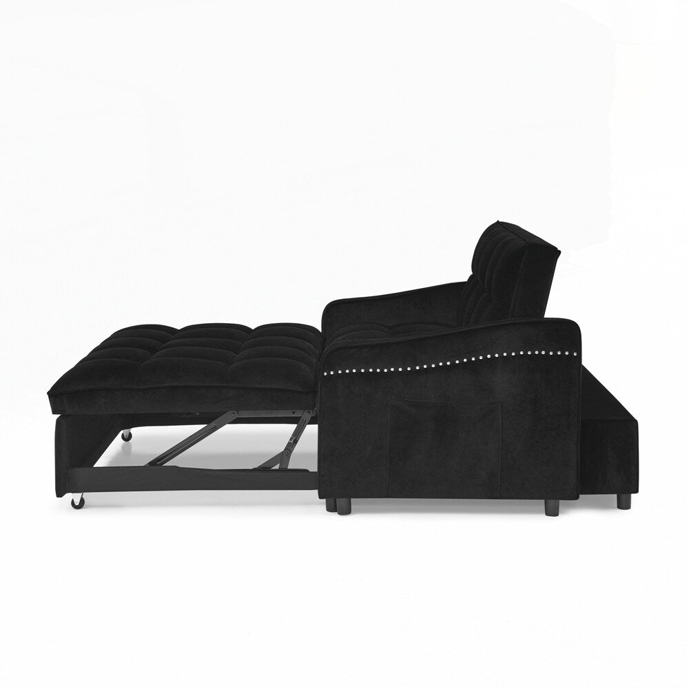 Divano letto a due posti con letto estraibile e schienale regolabile - 2 posti