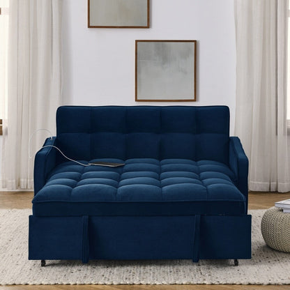 Divano letto a due posti con letto estraibile e schienale regolabile - 2 posti