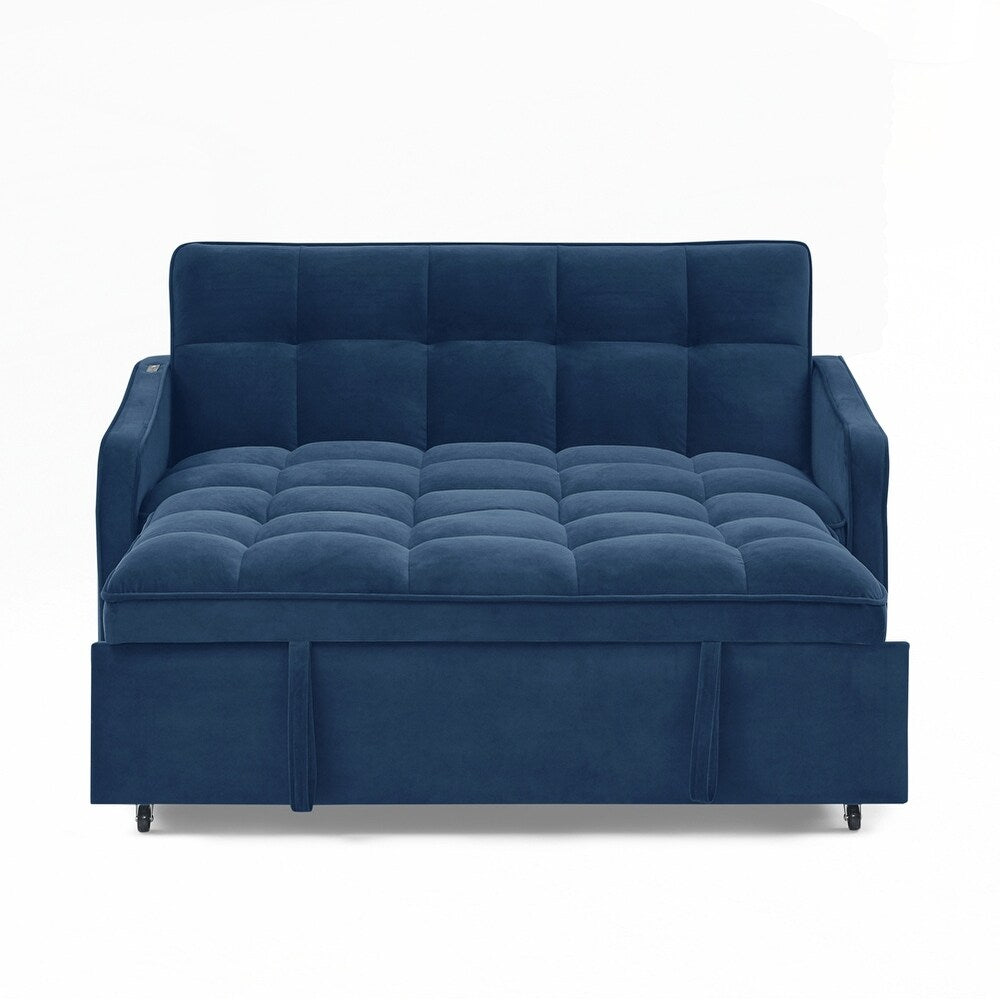 Divano letto a due posti con letto estraibile e schienale regolabile - 2 posti