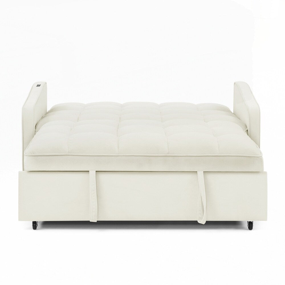 Divano letto a due posti con letto estraibile e schienale regolabile - 2 posti