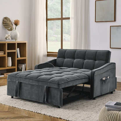 Divano letto a due posti con letto estraibile e schienale regolabile - 2 posti