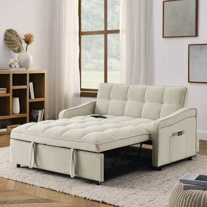 Divano letto a due posti con letto estraibile e schienale regolabile - 2 posti