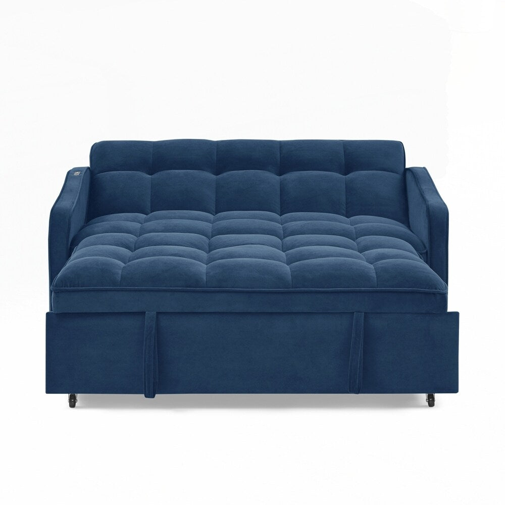 Divano letto a due posti con letto estraibile e schienale regolabile - 2 posti