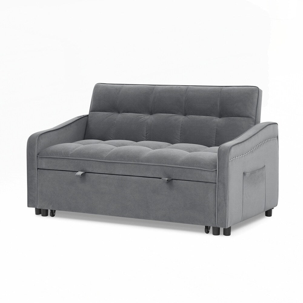 Divano letto a due posti con letto estraibile e schienale regolabile - 2 posti